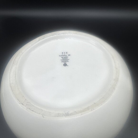 Target Ceramic Be Merry Snowman Cookie Jar 13” Christmas Winter Holiday 2008 - Picture 7 of 12